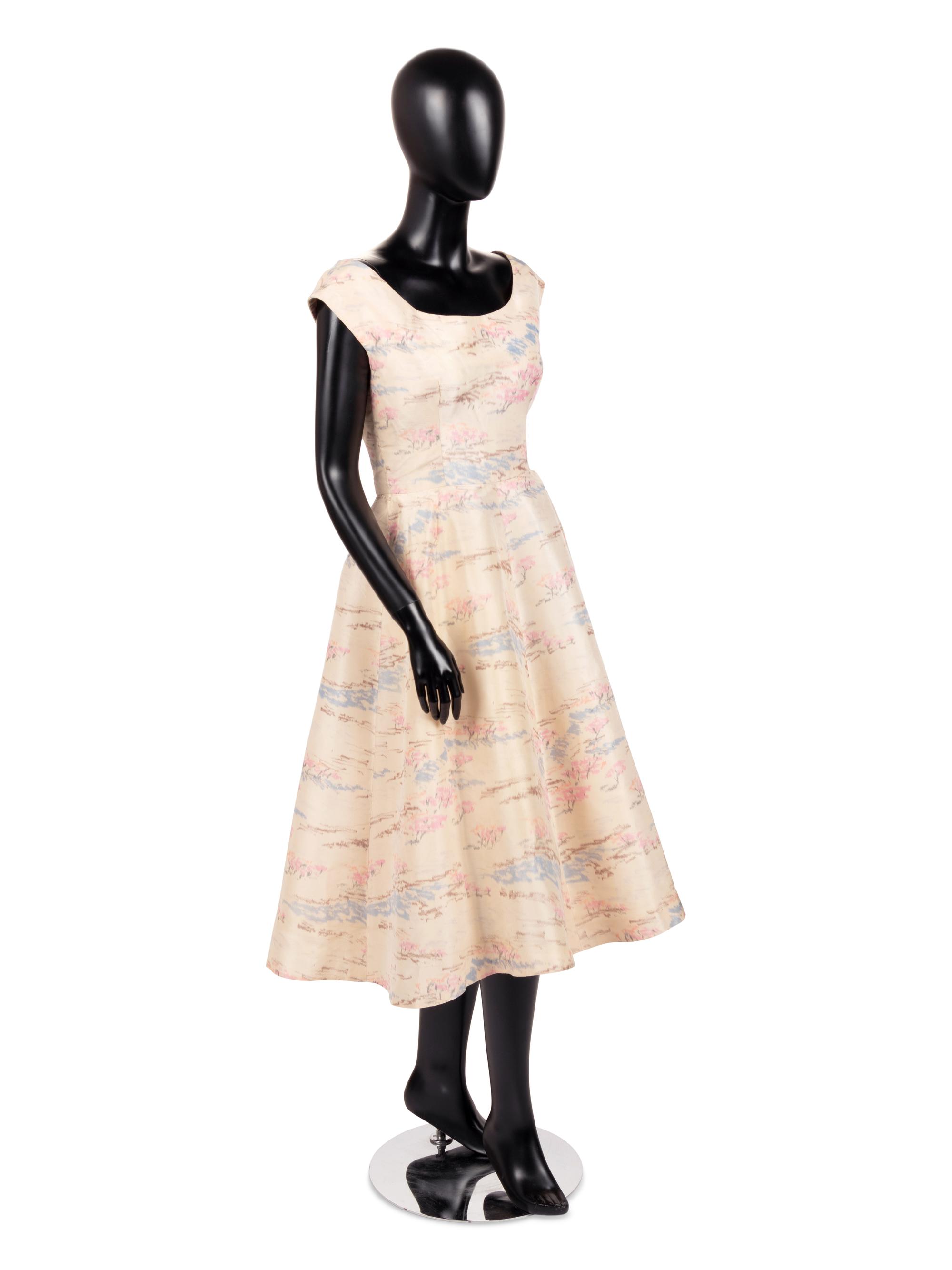 Balenciaga Haute Couture Taffeta Dress, 1955