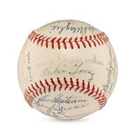 A 1953 New York Giants Team Signed Autograph Baseball