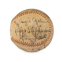 A 1934 Chicago Cubs Team Signed Autograph Baseball Featuring Kiki Cuyler and Gabby Hartnett (Beckett Authentication Services)