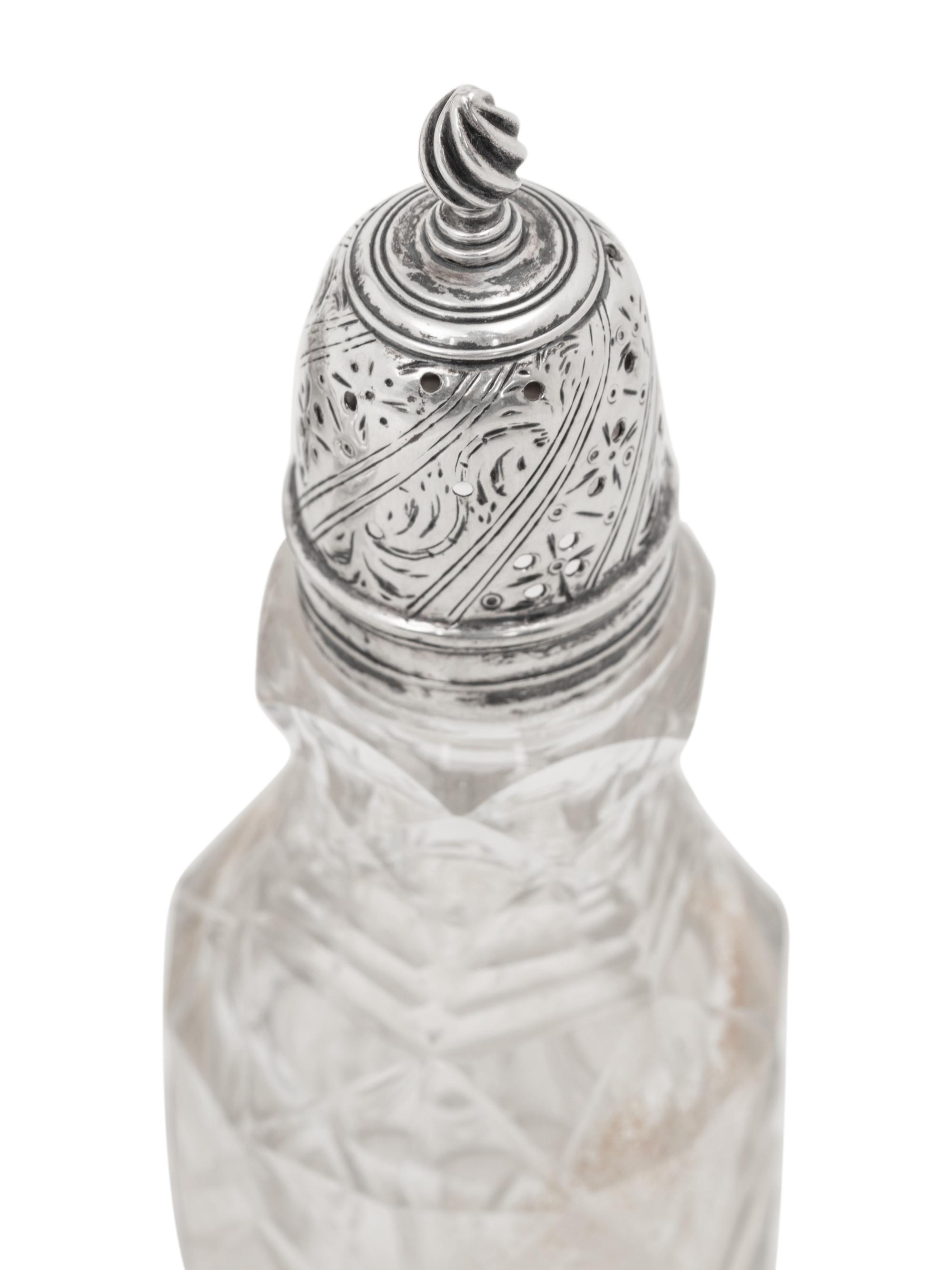 A George III Silver Cruet Set