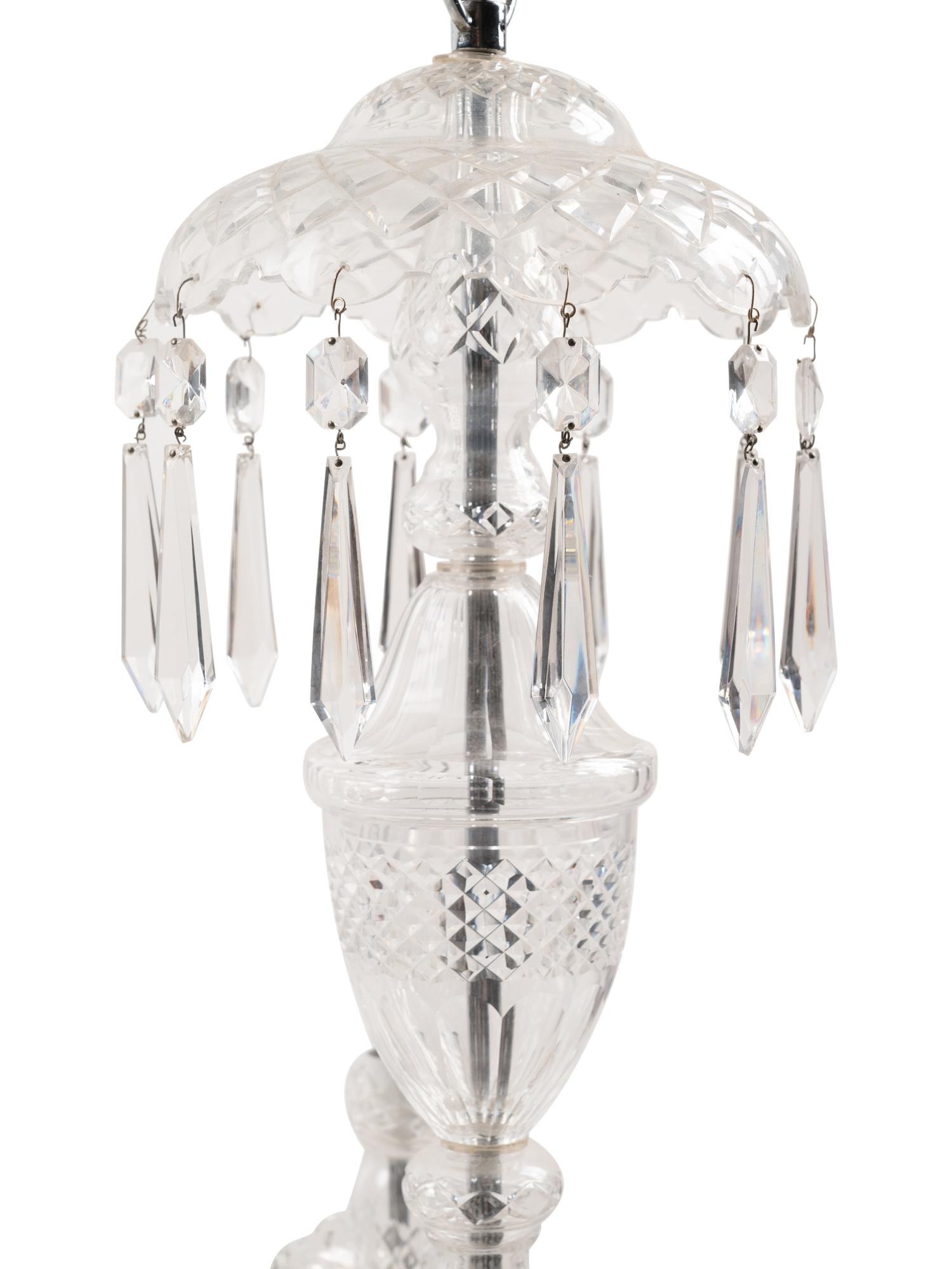 A Waterford Cut Glass Ten-Light Chandelier