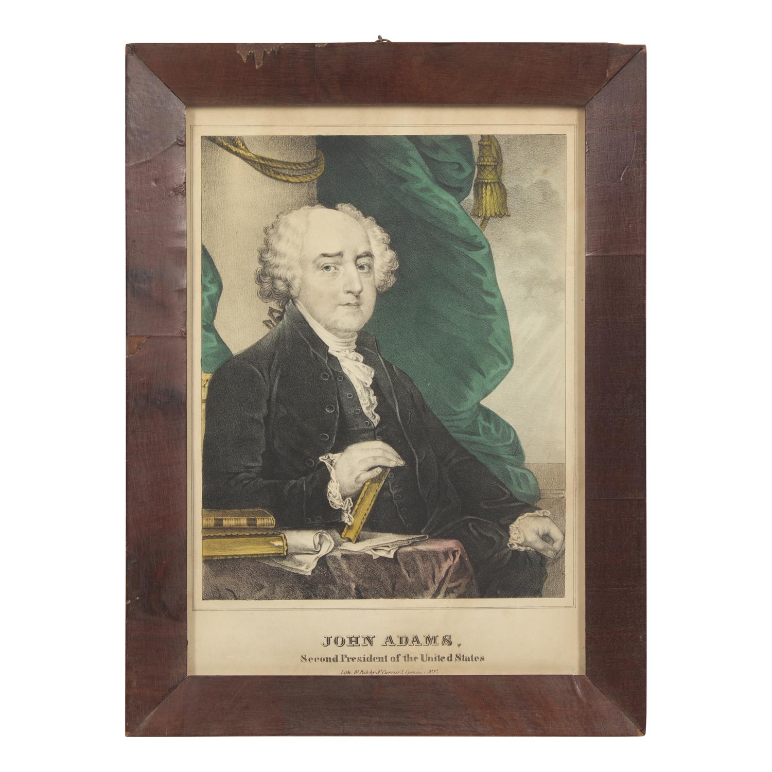 A Rare and Complete Set of Hand-Colored Lithographs of the First Sixteen U.S. Presidents