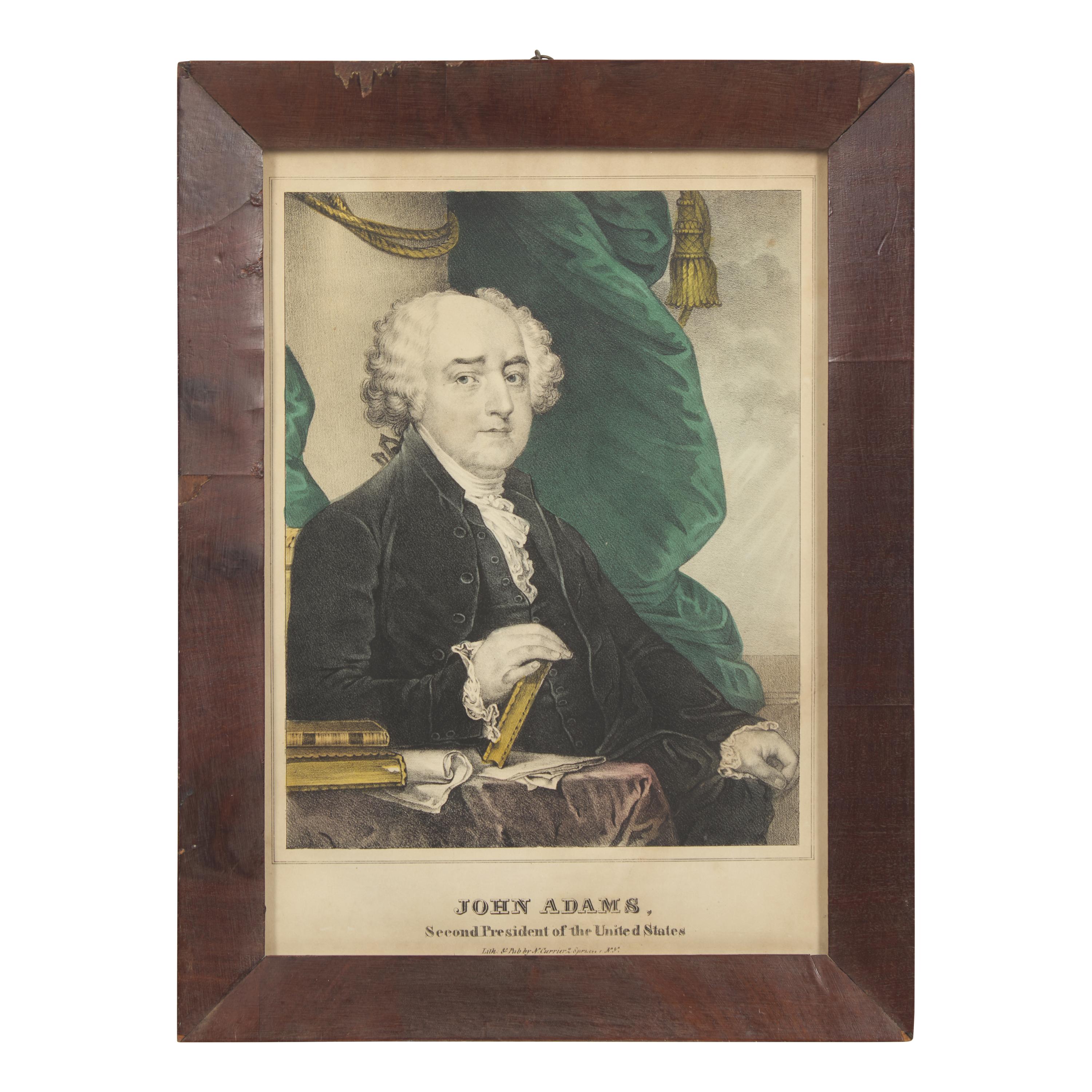 A Rare and Complete Set of Hand-Colored Lithographs of the First Sixteen U.S. Presidents