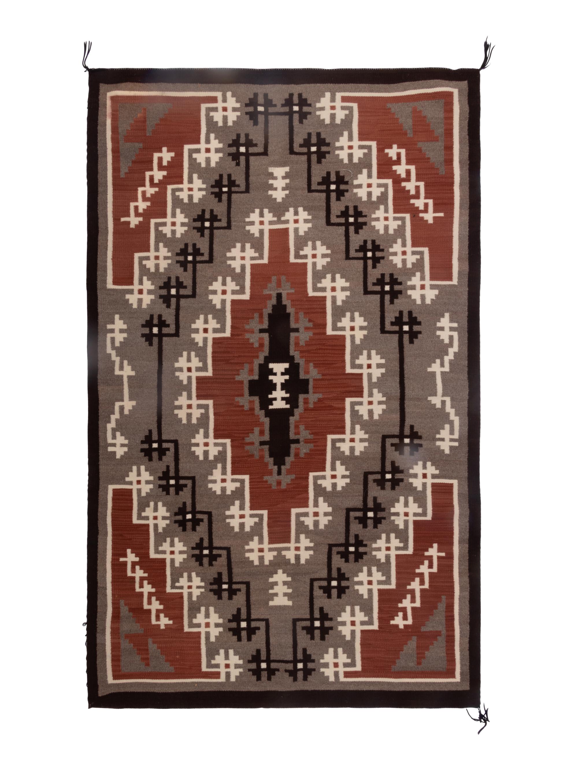 Navajo Two Grey Hills Weaving / Rug