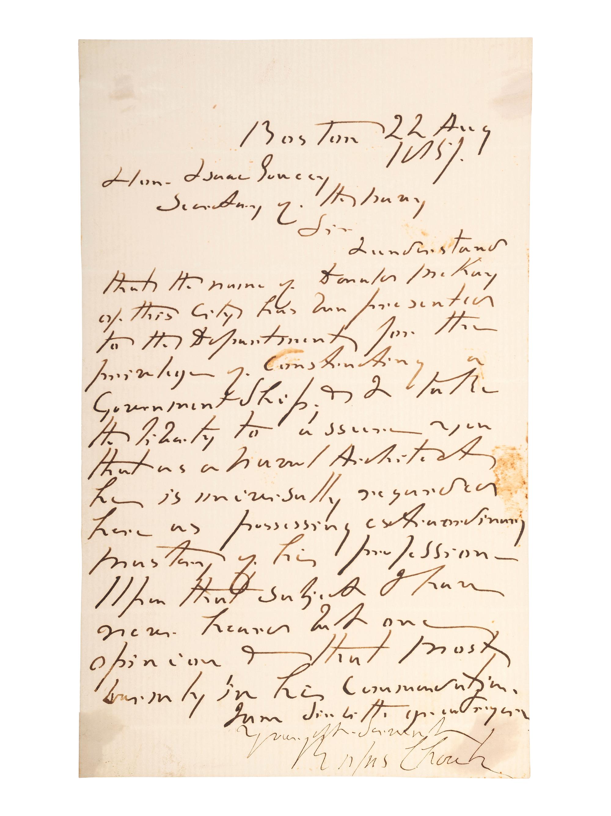 [CIVIL WAR - NAVY]. A group of documents related to artillery, mechanics, and gunboat specifications, including: