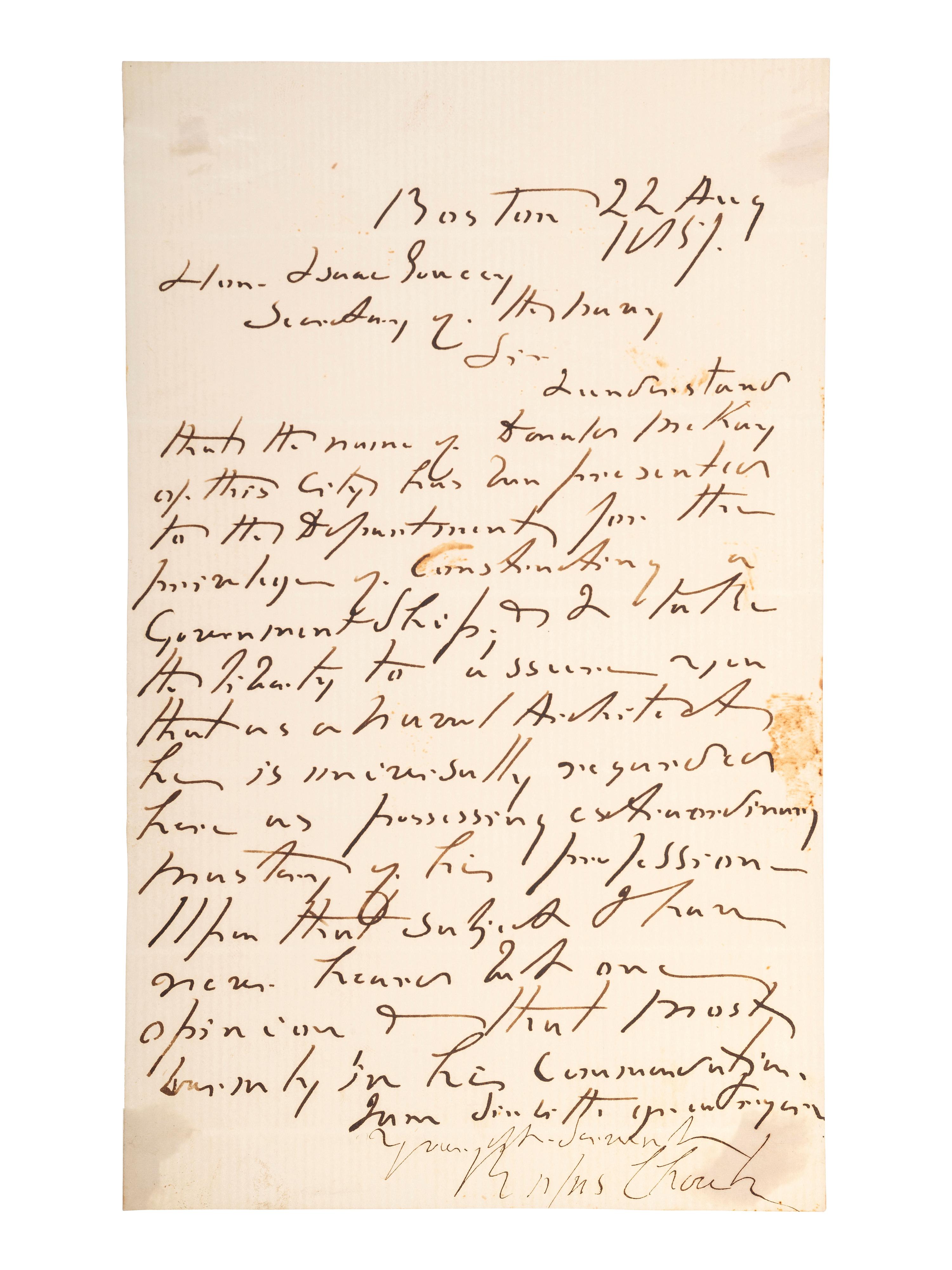 [CIVIL WAR - NAVY]. A group of documents related to artillery, mechanics, and gunboat specifications, including:
