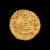 [ANCIENTS] BYZANTINE EMPIRE. Heraclius (638-641 AD). Av Solidus (4.4g, 23mm); the obverse showing Heraclius standing with his two sons Heraclius Constantine and Heraclonas