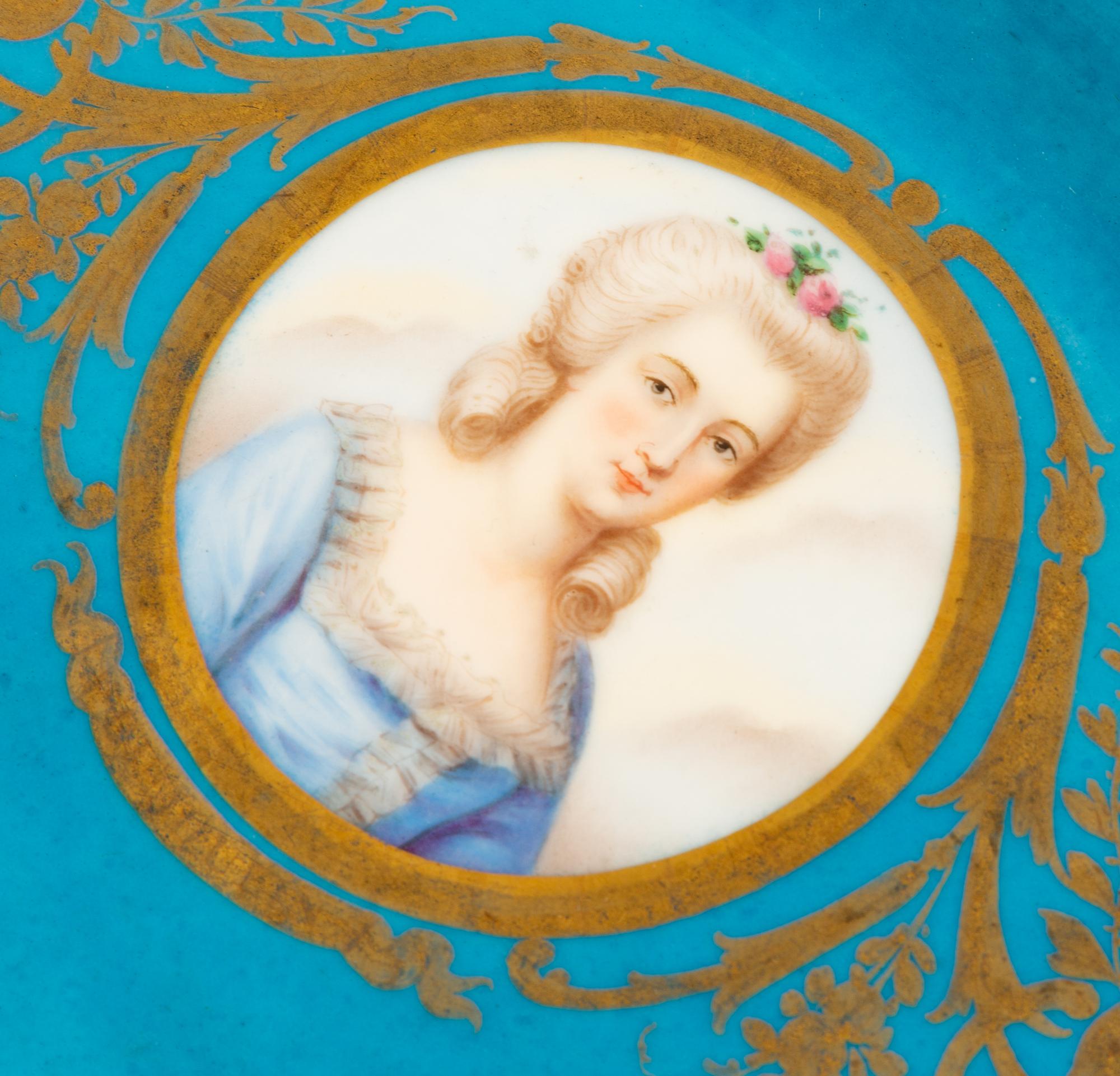 A Sevres Style Porcelain Charger with Louis XVI and His Courtiers — LATE 19TH CENTURY