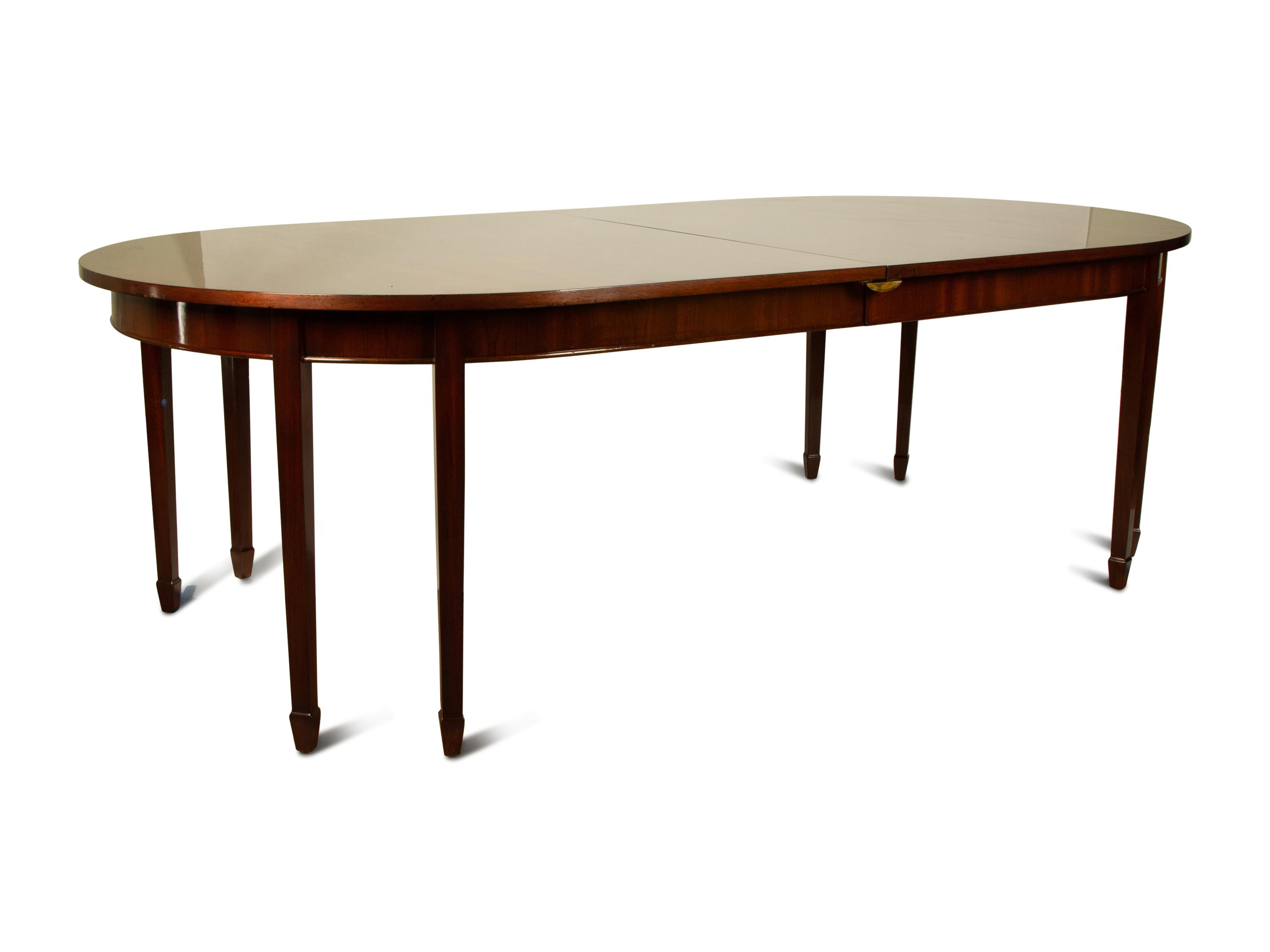 A George III Style Mahogany Dining Table — 19TH CENTURY
