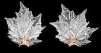 A Pair of Lalique Champs-Elysees Sconces — 20TH CENTURY