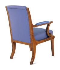 A Biedermeier Walnut Armchair