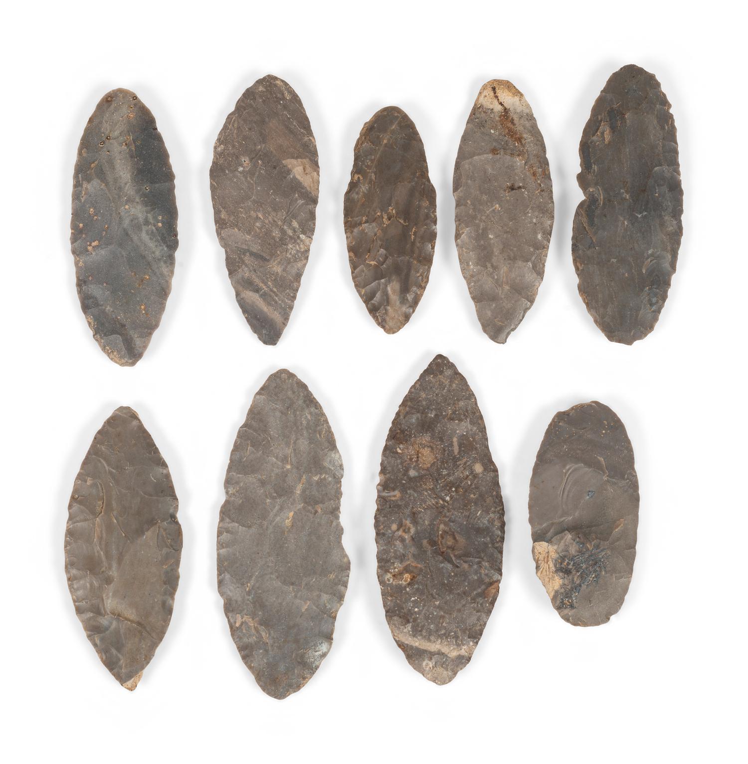 A Group of Hornstone Blades