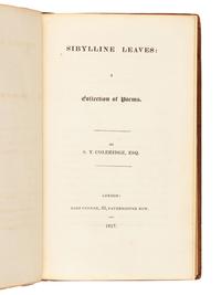COLERIDGE, Samuel Taylor (1772-1834). Sibylline Leaves: A Collection of Poems . London: Rest Fenner, 1817.