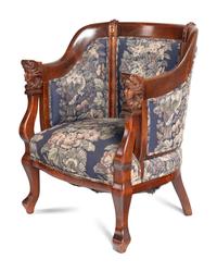A Victorian Mahogany Three-Piece Seating Suite