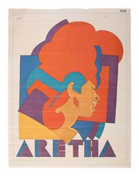 [MUSIC]. 3 posters promoting female musicians of the 20th-21st centuries, incl. Aretha Franklin and Erykah Badu.