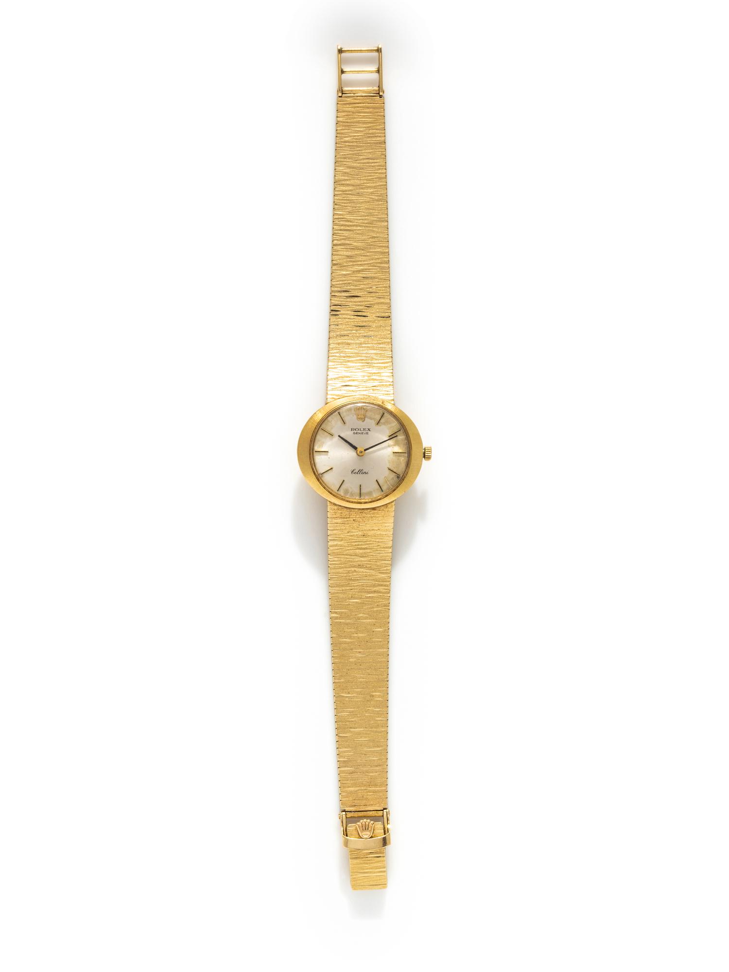 ROLEX, 14K YELLOW GOLD 'CELLINI' WATCH