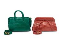Two Nancy Gonzalez Crocodile Handbags
