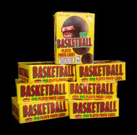 A Collection of Unopened 1990 Fleer Basketball Card Wax Boxes (x7)