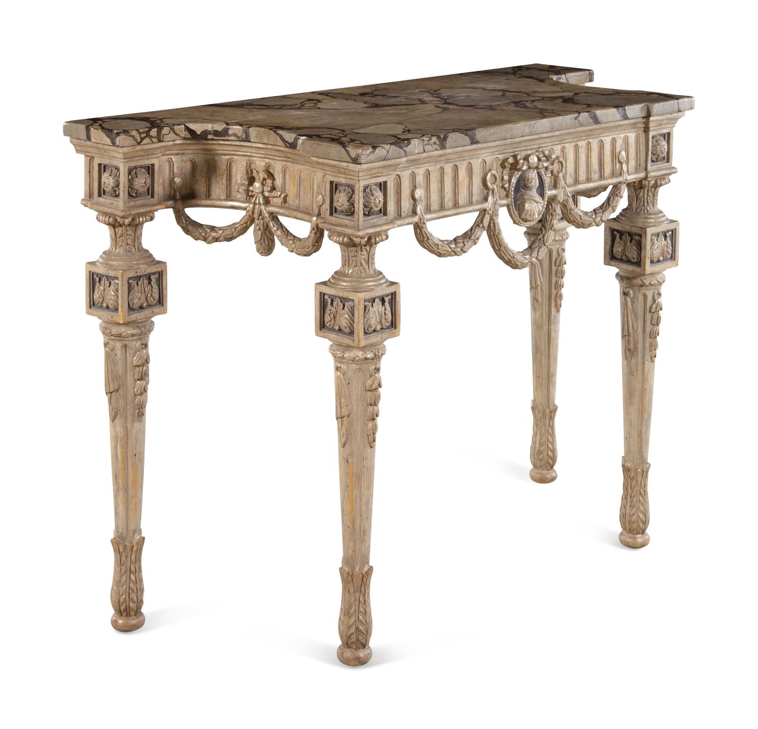 An Italian Painted Console Table