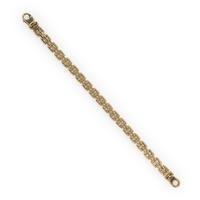 Yellow Gold Brick Link Bracelet