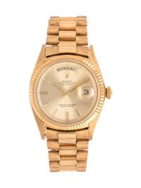 Rolex, 18K Yellow Gold Ref. 1803 'Day-Date' Wristwatch, Circa 1969