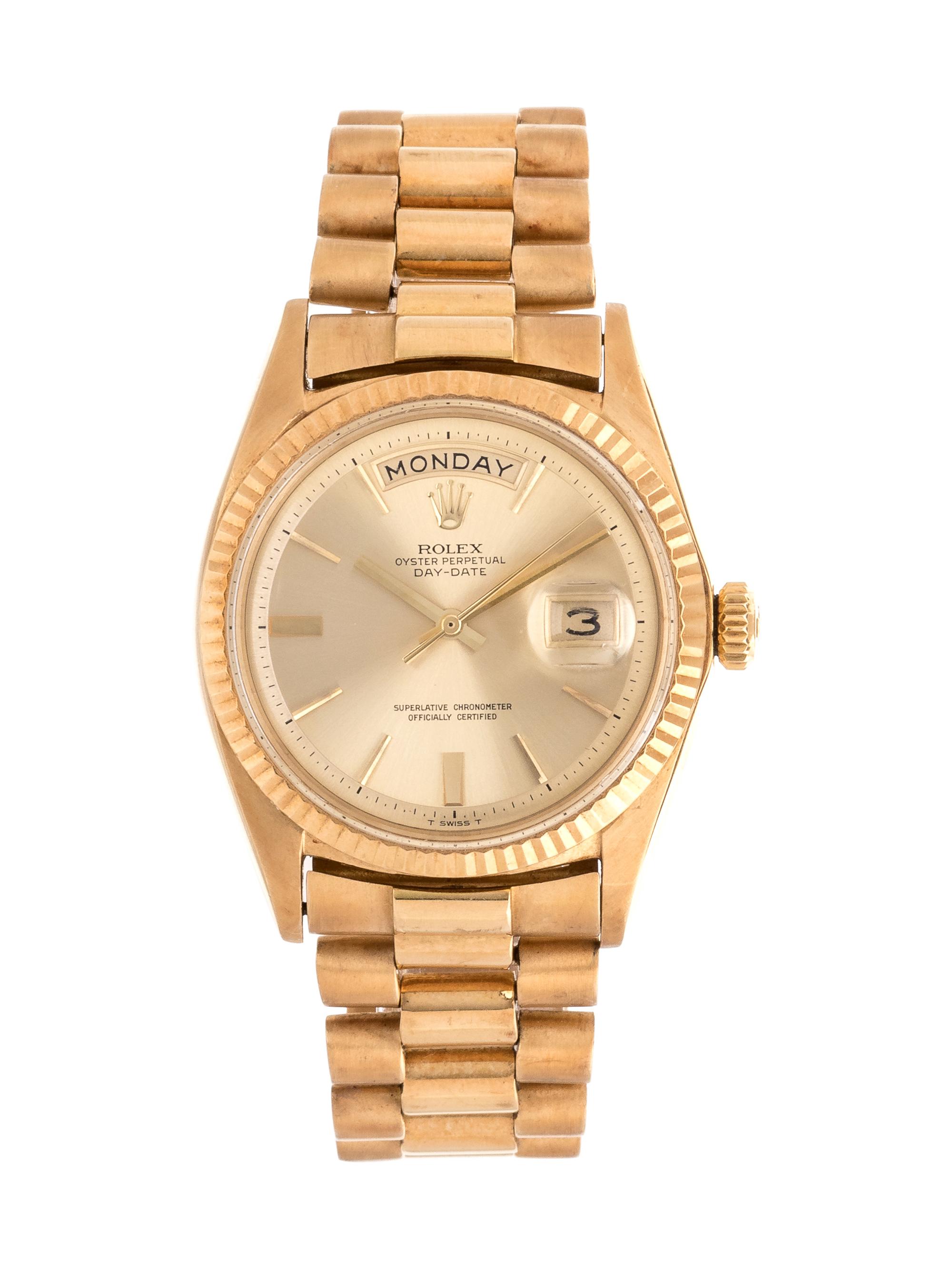 Rolex, 18K Yellow Gold Ref. 1803 'Day-Date' Wristwatch, Circa 1969