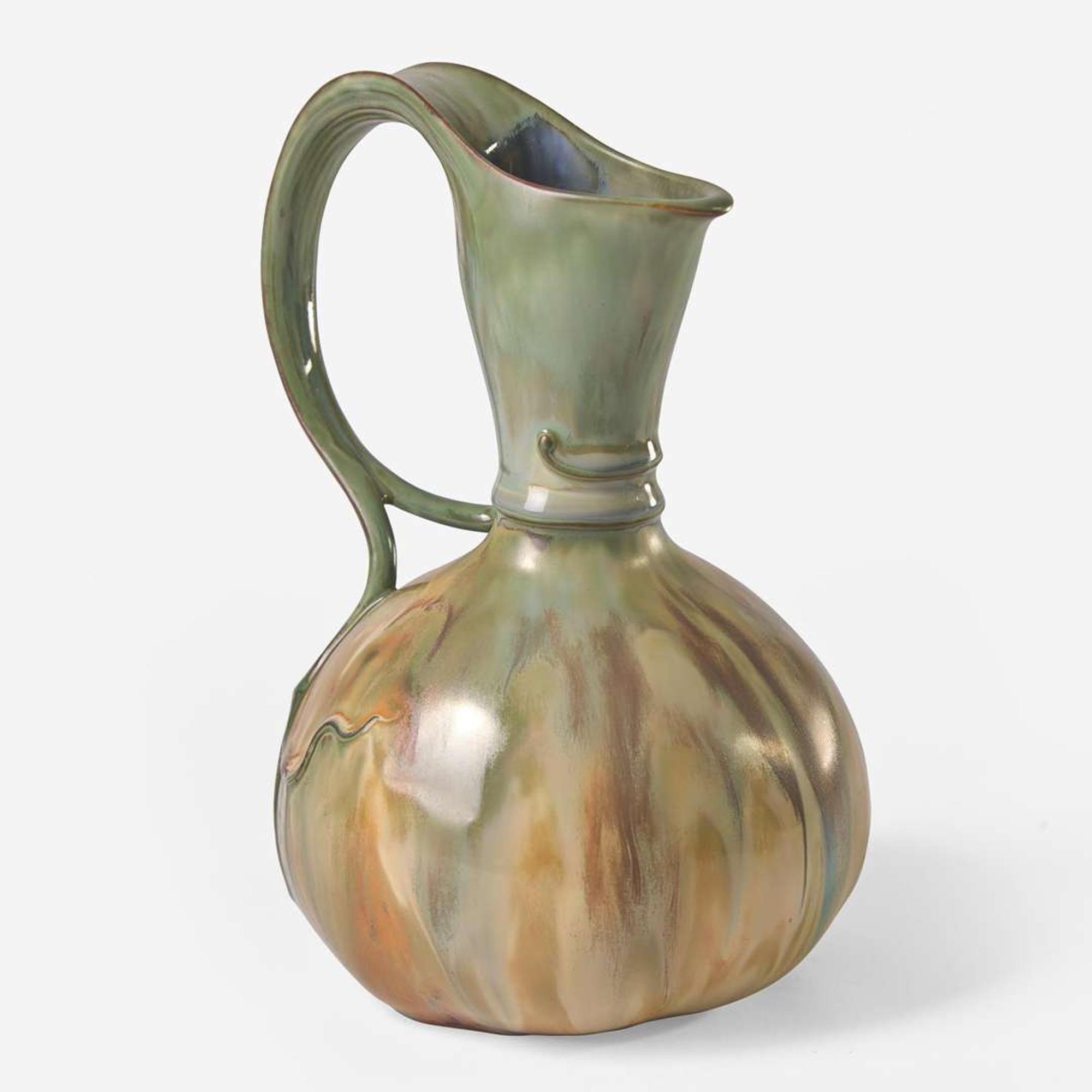 A French glazed porcelain pitcher Léon Kann (French, 1859-1925), Manufacture nationale de Sèvres, France, 1900