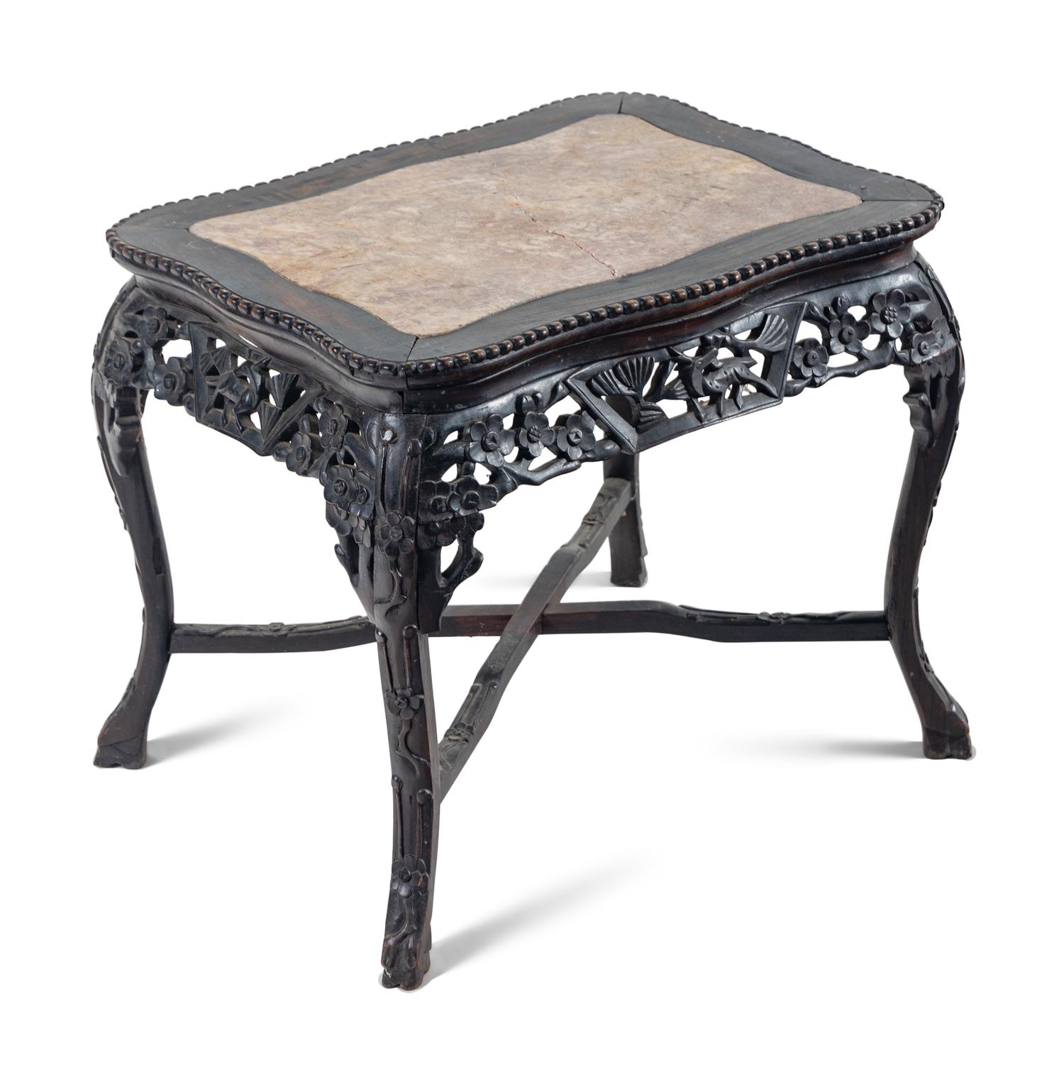 Four Chinese Hardwood Rectangular Stands