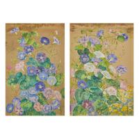 Morning Glories; A Pair