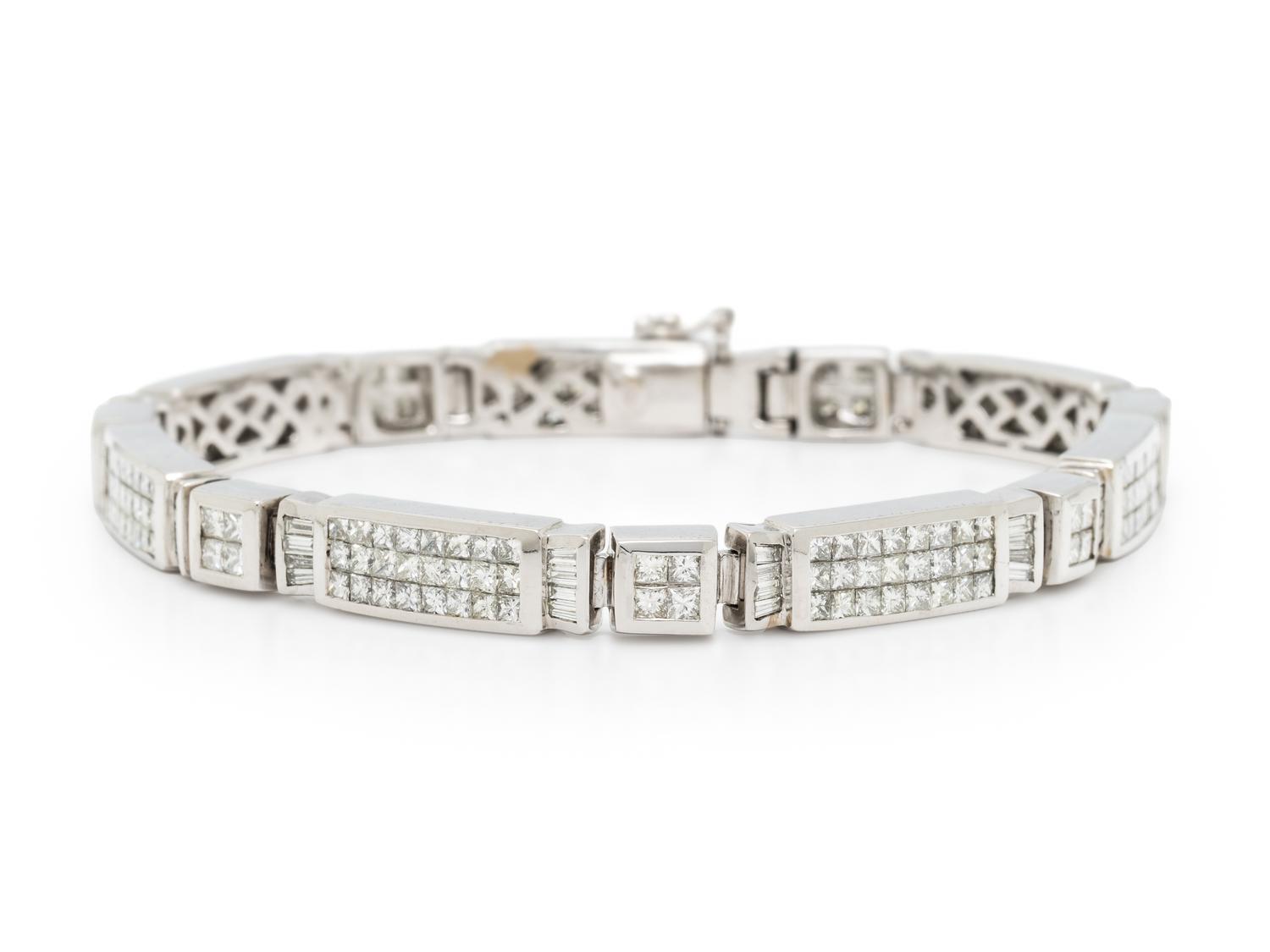 DIAMOND AND WHITE GOLD BRACELET