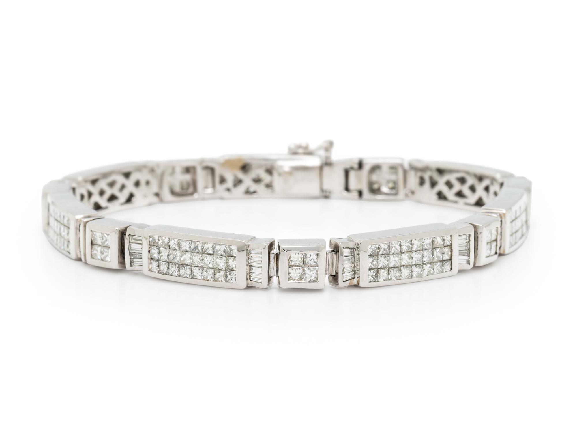 DIAMOND AND WHITE GOLD BRACELET