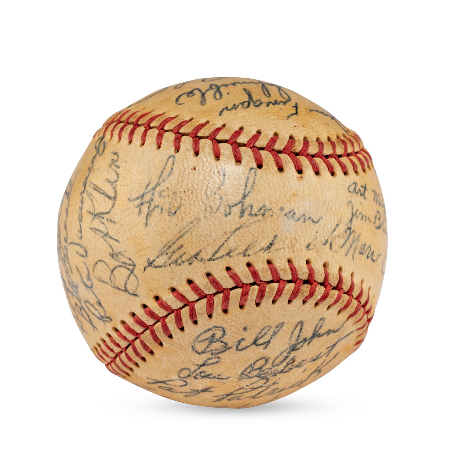 A 1950 Birmingham Triplets Team Signed Autograph Baseball