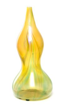 An American Studio Glass Vase Height 13 inches.