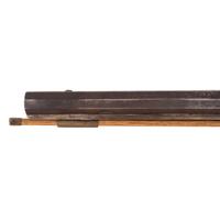 Percussion Plains Rifle with Brass Lock Marked Golcher & Butler Attributed to Tryon