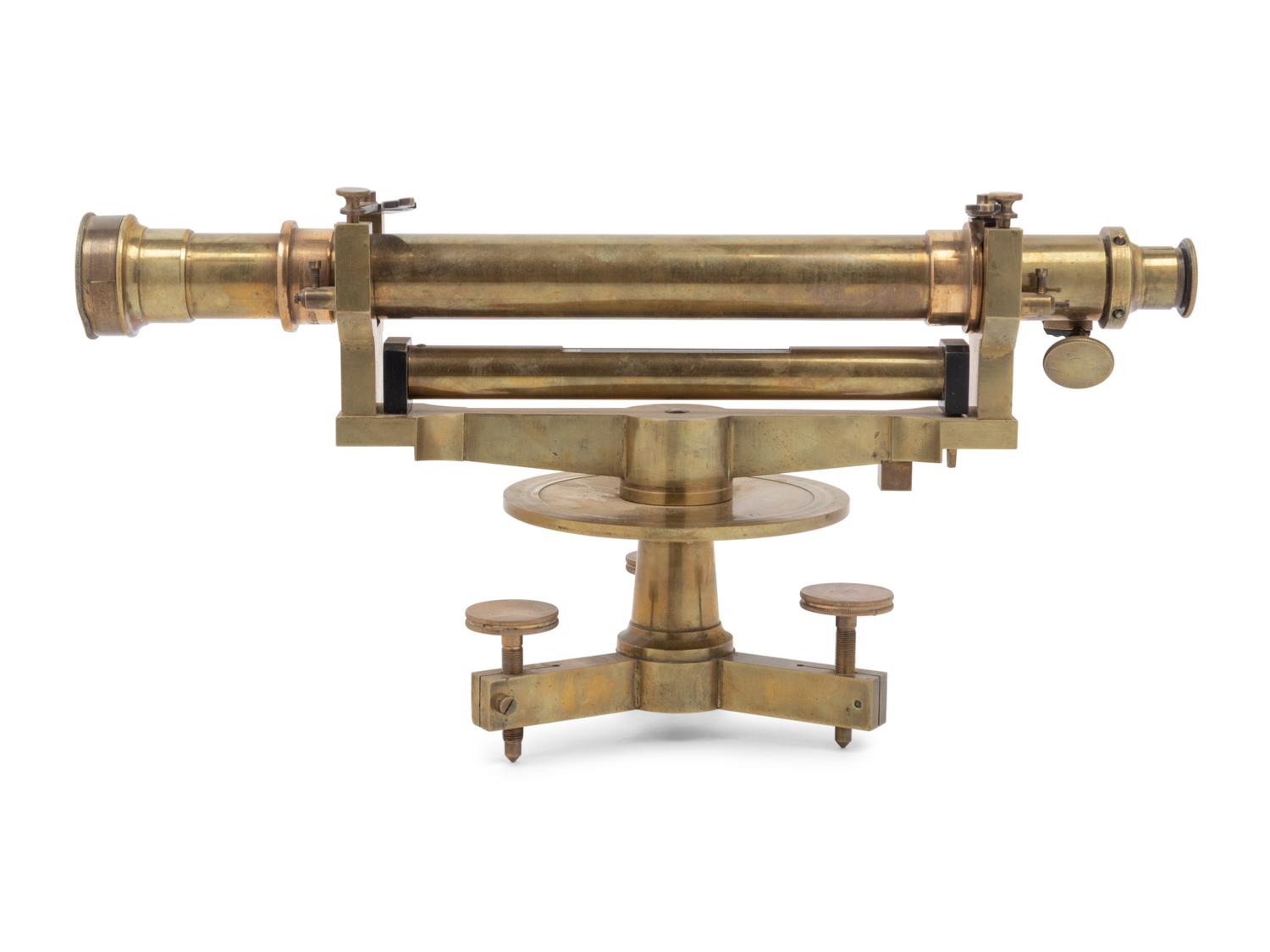 A French Brass Surveyor's Level
