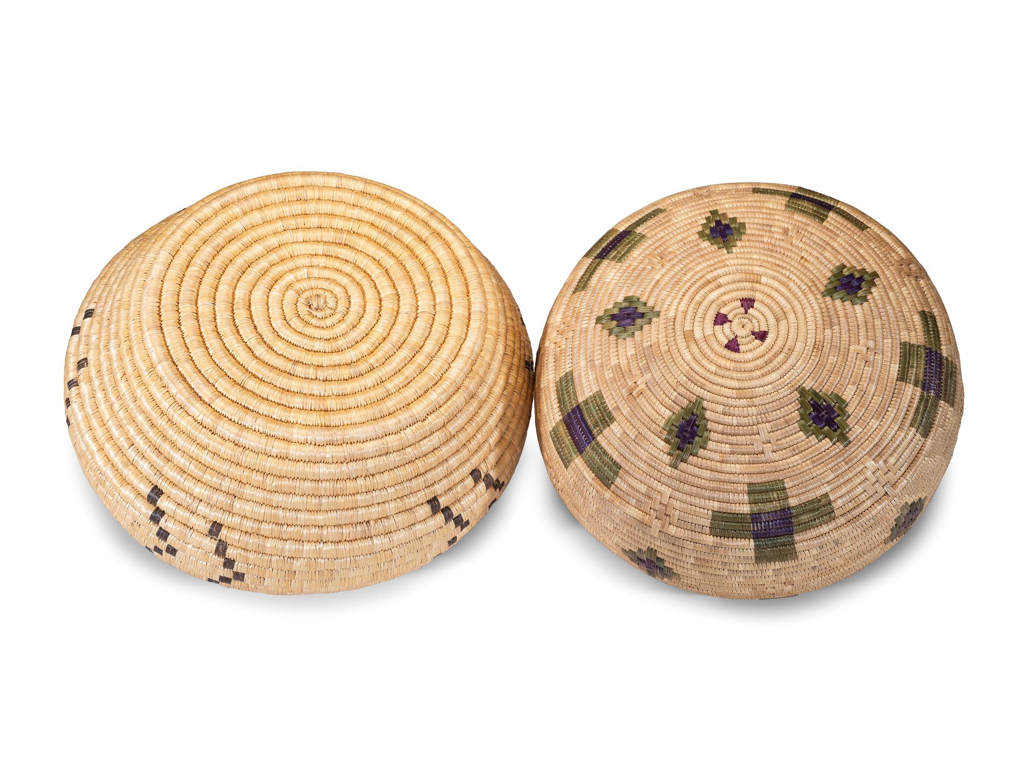 Alaskan Native Lidded Storage Baskets