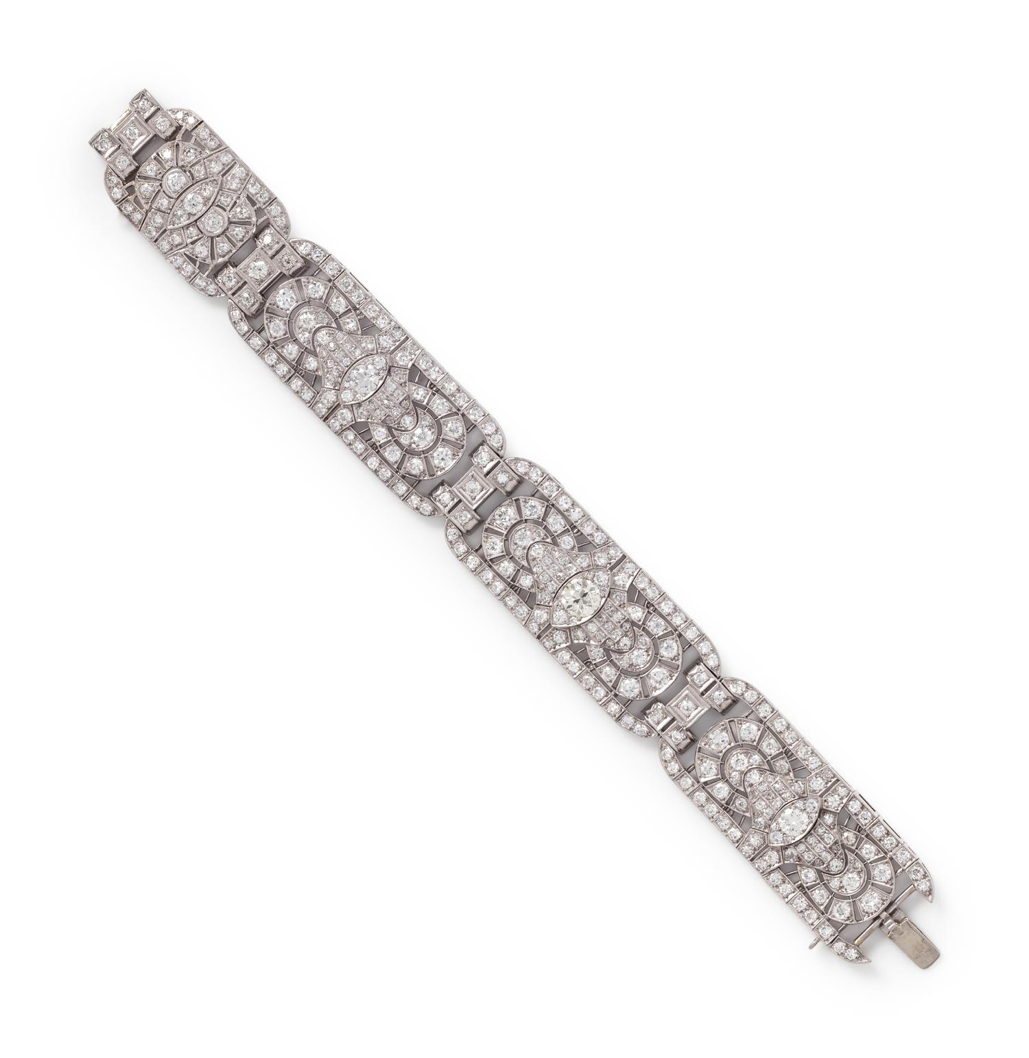 ART DECO, DIAMOND BRACELET