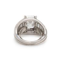 OSCAR HEYMAN, PLATINUM AND DIAMOND RING