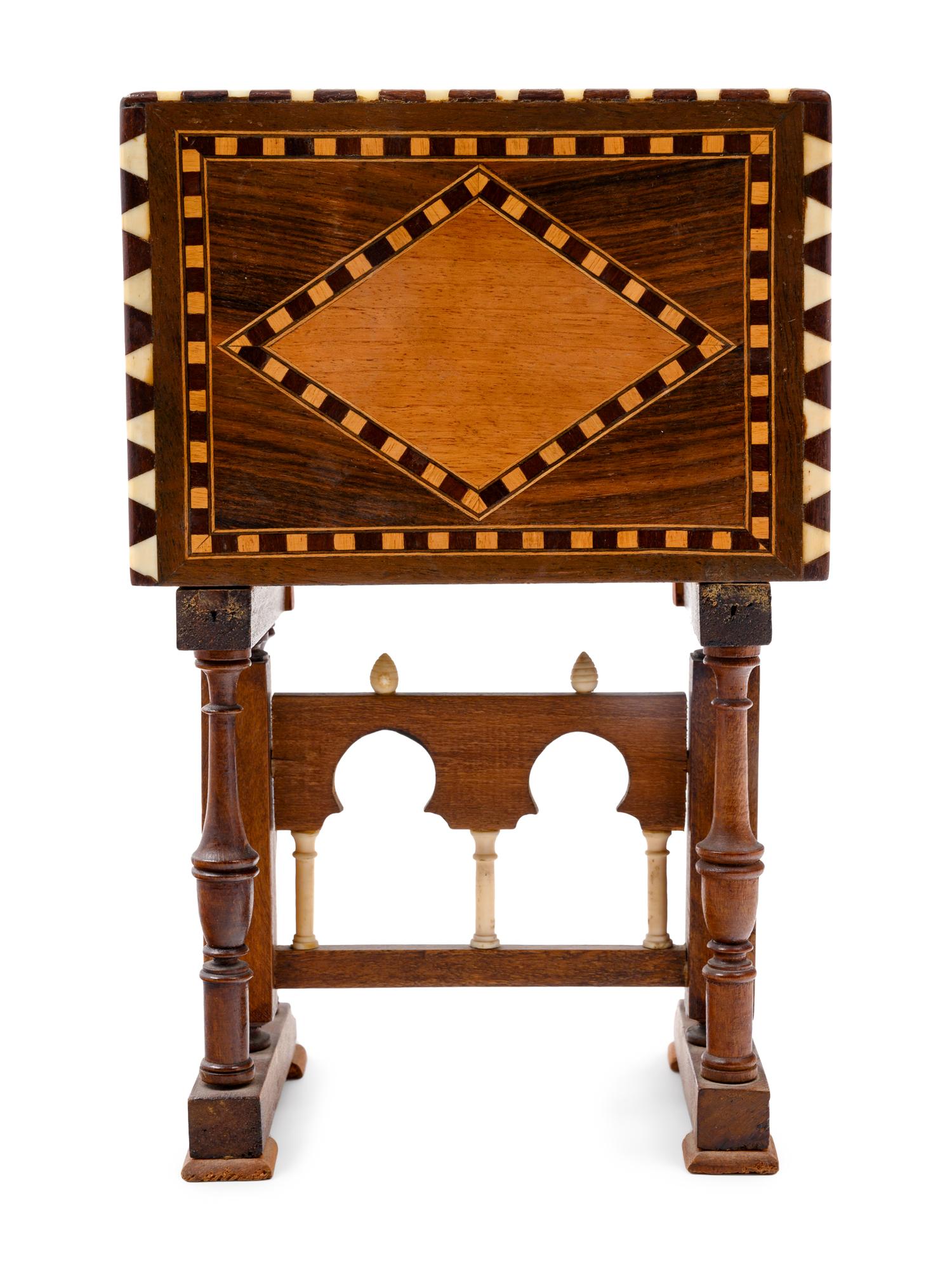 A Miniature Marquetry Vargueño