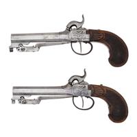 Pair of Belgian Snap Bayonet Pistols