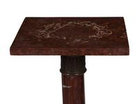 A Rouge Marble Pedestal