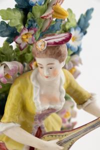 A Pair of Chelsea Porcelain Figures