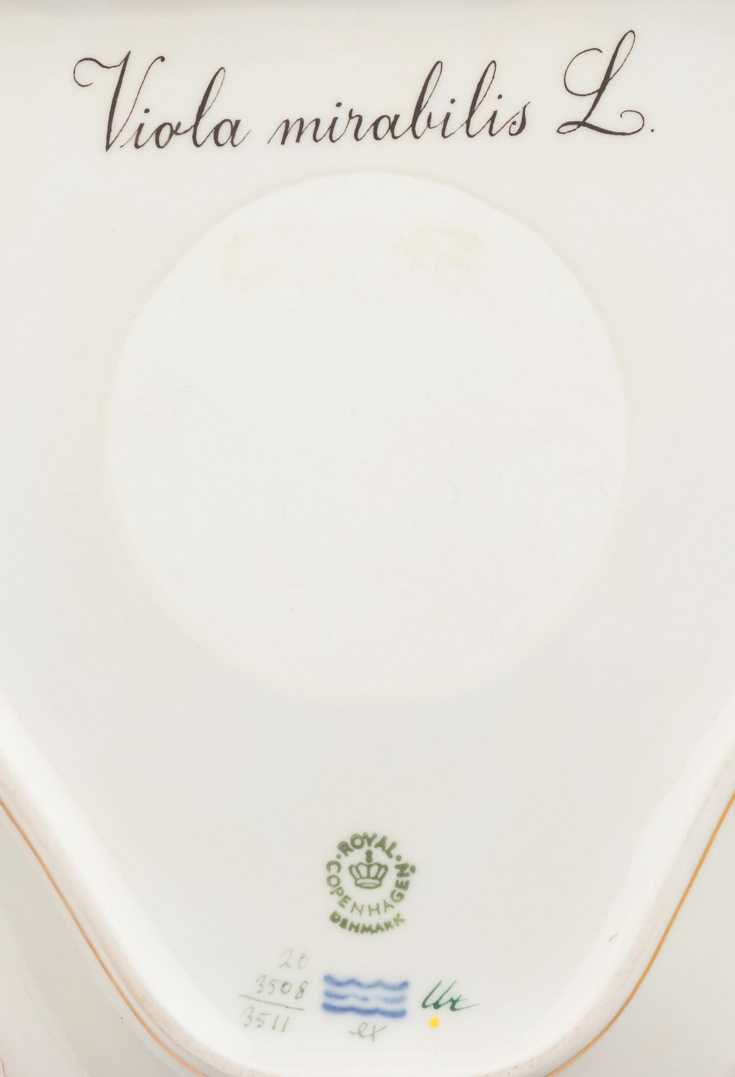 Four Royal Copenhagen Flora Danica Porcelain Table Articles