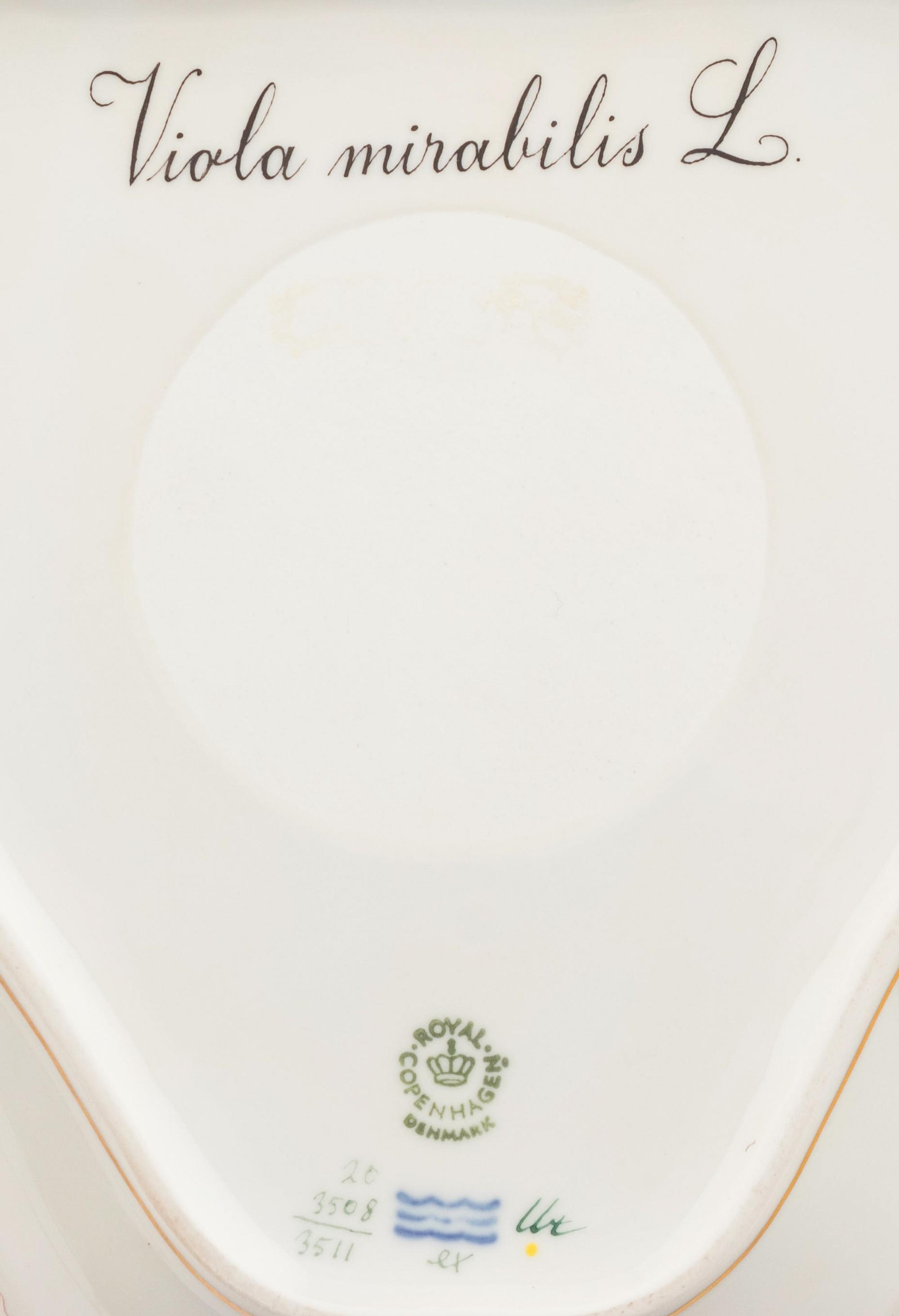 Four Royal Copenhagen Flora Danica Porcelain Table Articles