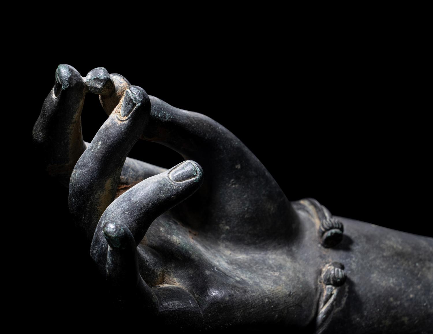 A Roman Bronze Right Hand, Possibly from a Statue of Aphrodite