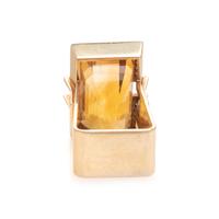 CITRINE AND DIAMOND RING