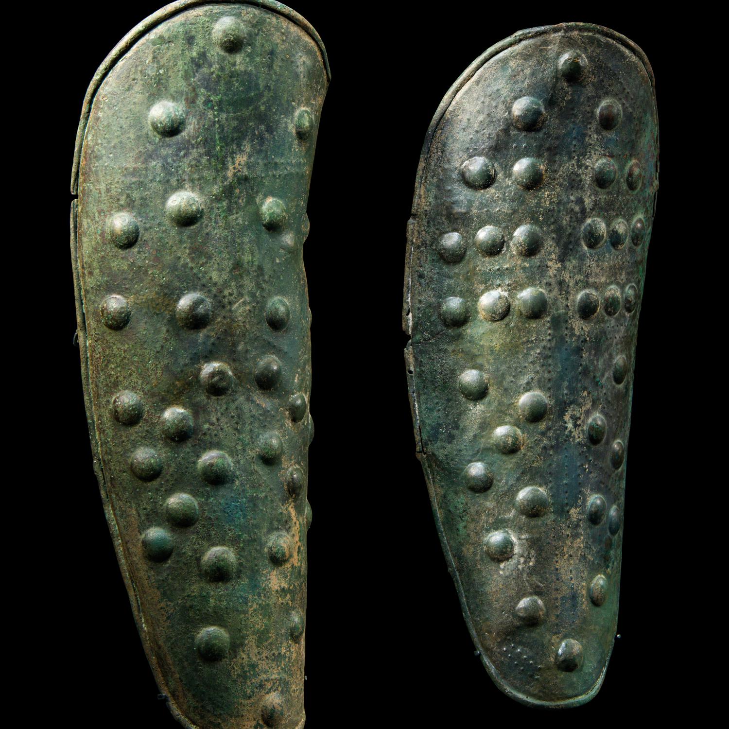 A Pair of European Bronze Age Greaves