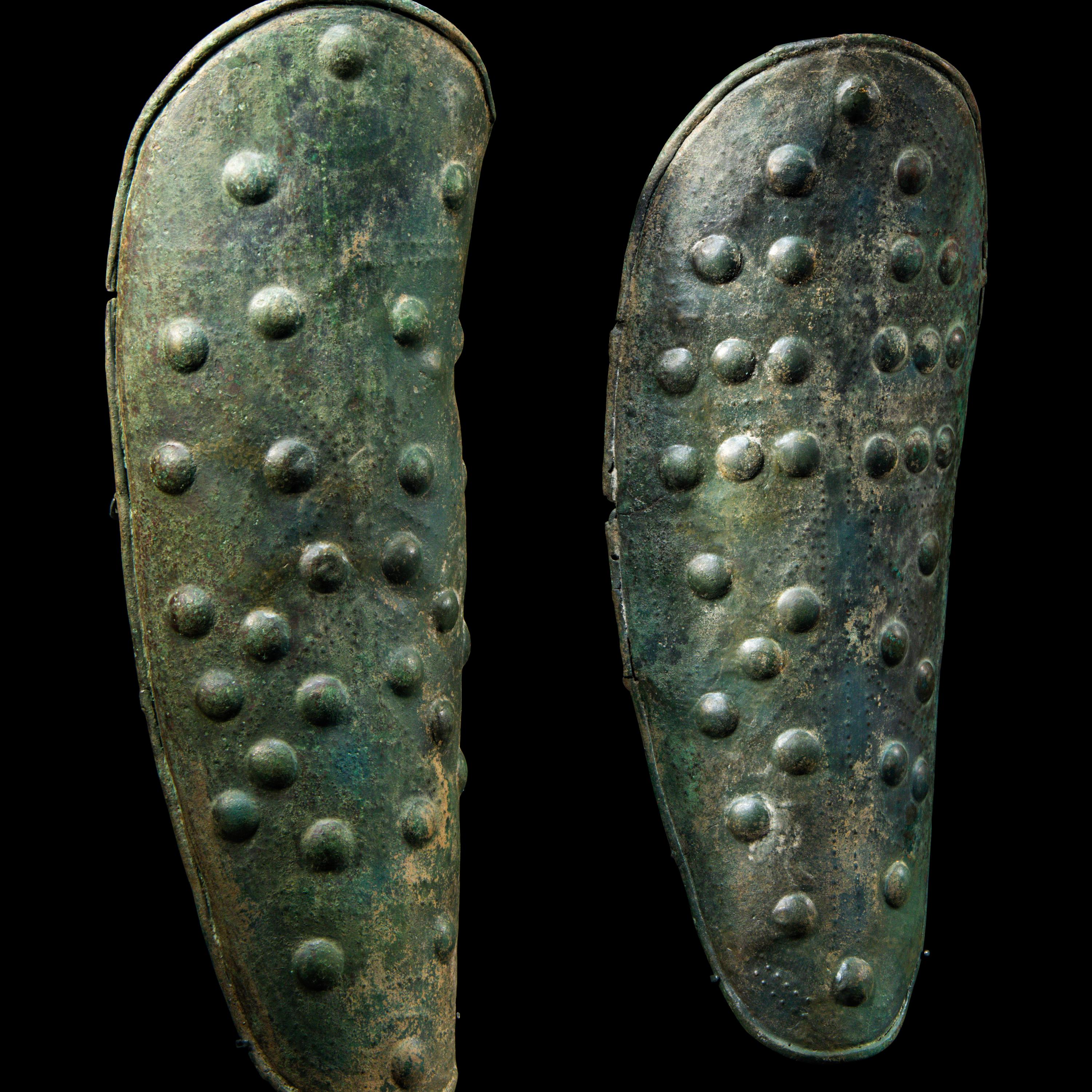 A Pair of European Bronze Age Greaves
