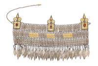 A Collection of Turkmen Jewelry and Head Pieces