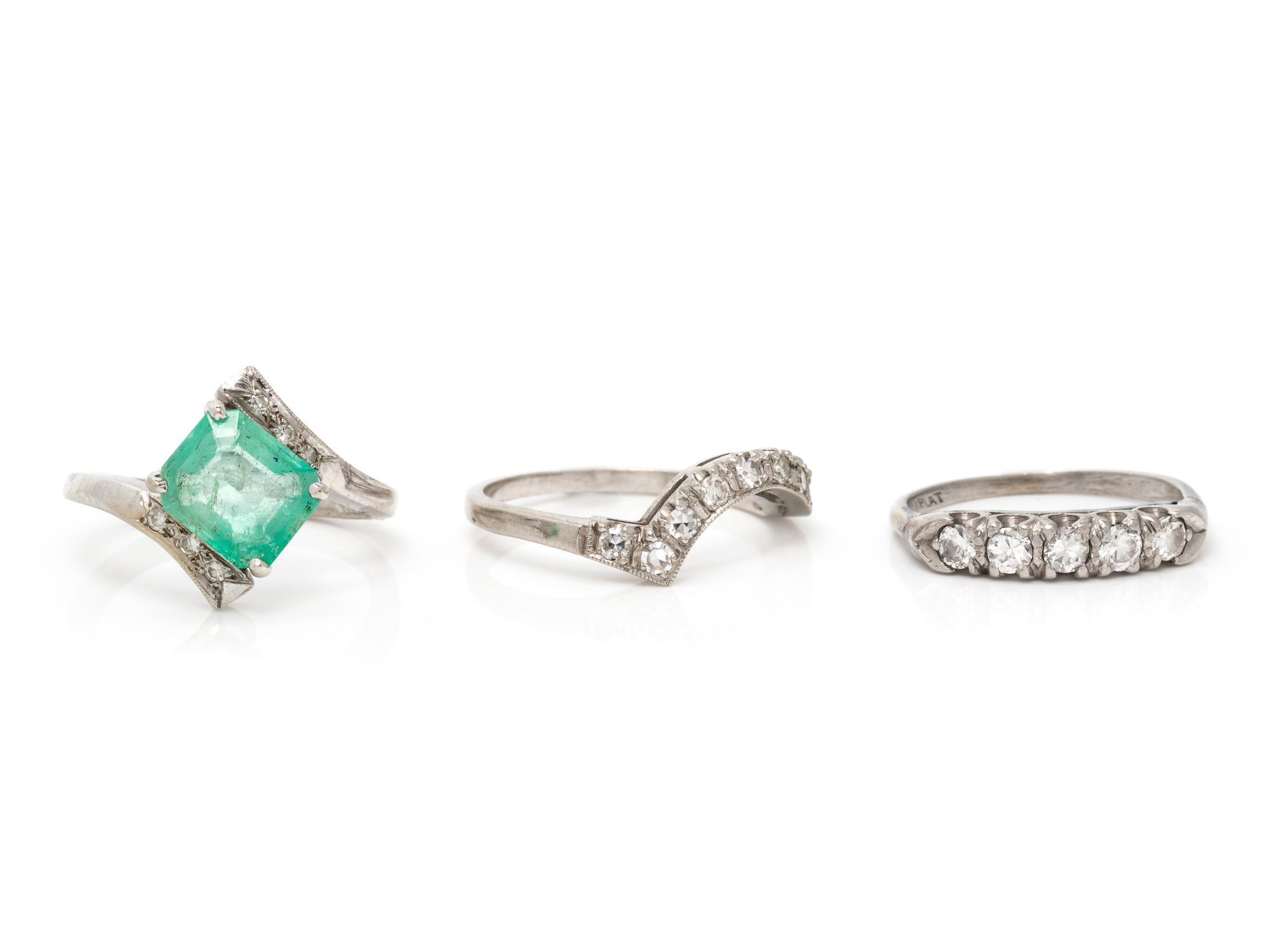 COLLECTION OF DIAMOND RINGS